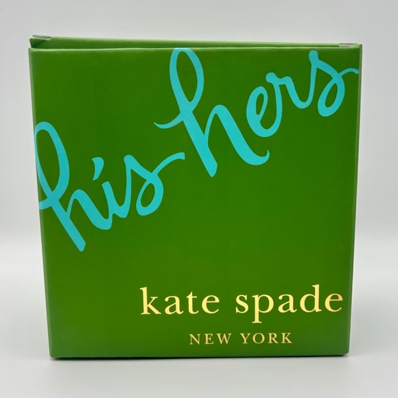 Kate Spade His & Hers Hiballs Set Of Two Lenox Crystal Glassware (New) - Picture 2 of 11